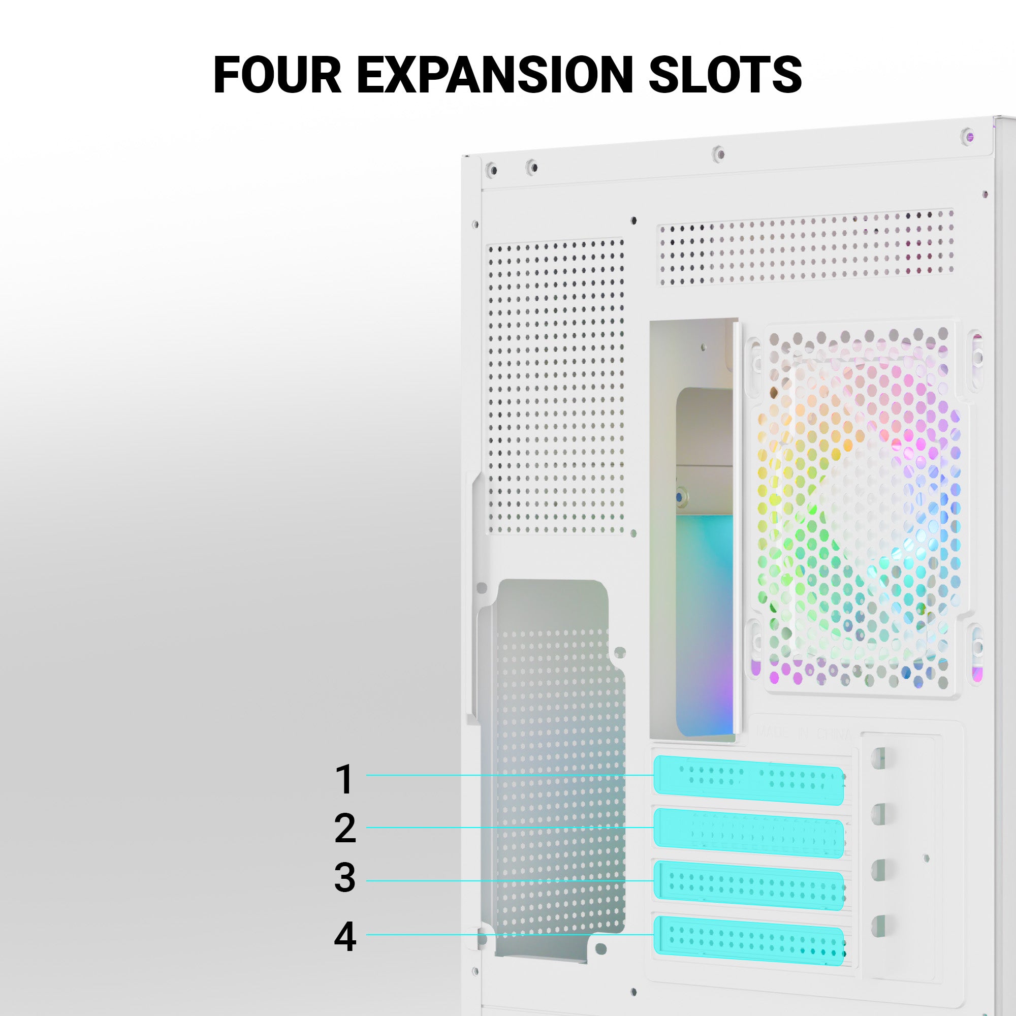 Ant Esports Chassis CRYSTAL Z2 White ( Chassis Without Power Supply )