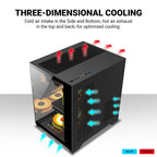 Ant Esports Chassis CRYSTAL Z2 Black ( Chassis Without Power Supply )