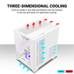 Ant Esports Chassis CRYSTAL Z2 White ( Chassis Without Power Supply )