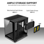 Ant Esports Chassis CRYSTAL Z2 Black ( Chassis Without Power Supply )