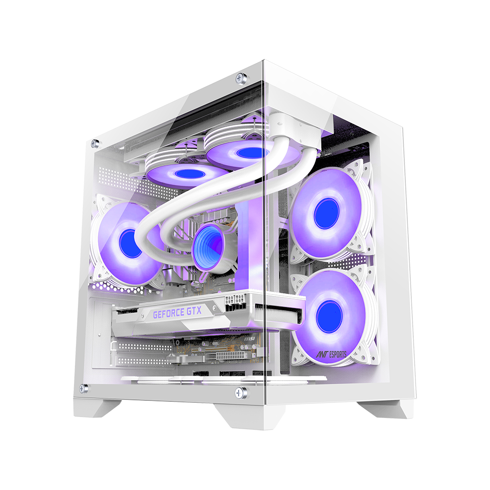 Ant Esports Chassis CRYSTAL Z2 White ( Chassis Without Power Supply )