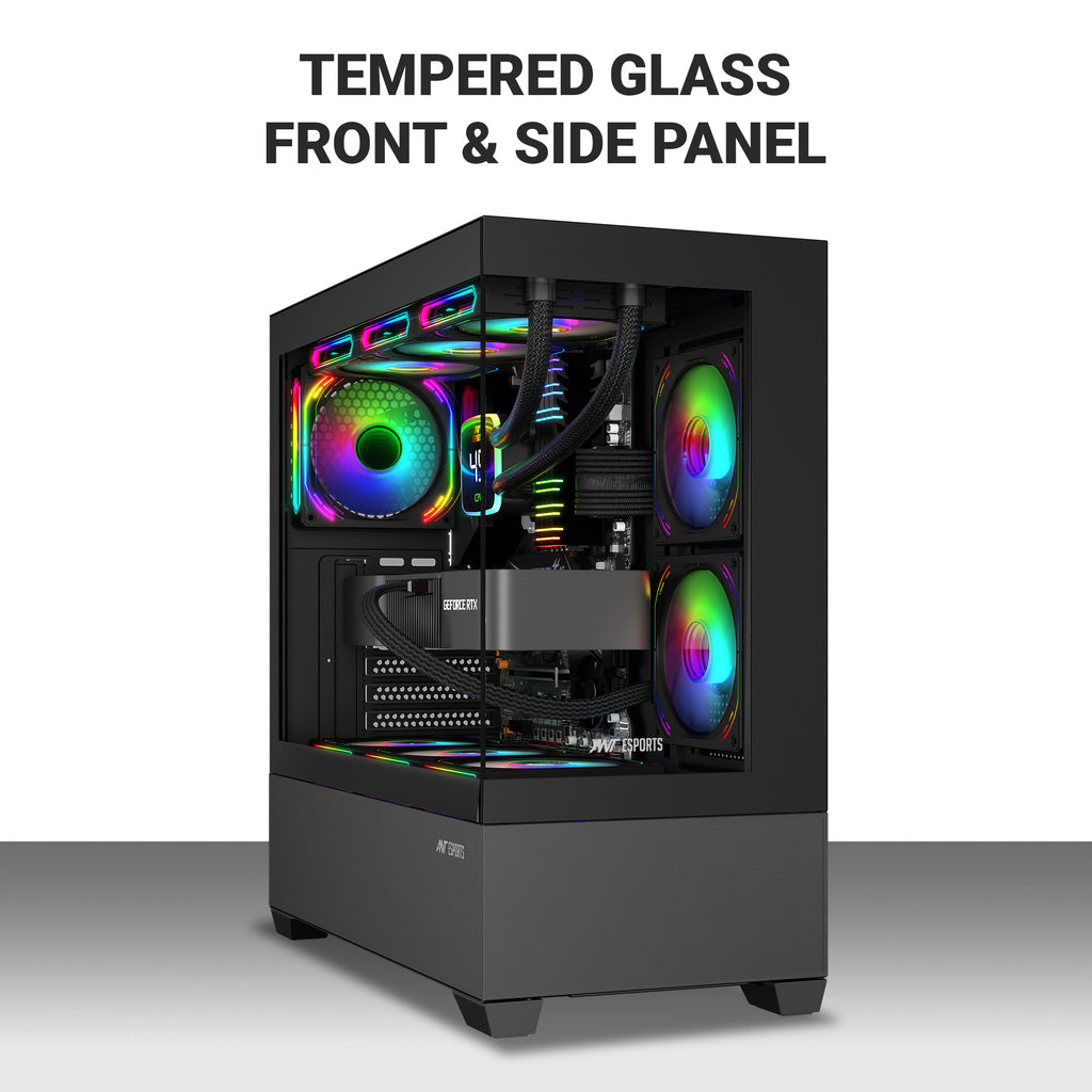 Ant Esports Chassis CRYSTAL Z3 Black ( Chassis Witout Power Supply )