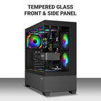 Ant Esports Chassis CRYSTAL Z3 Black ( Chassis Witout Power Supply )