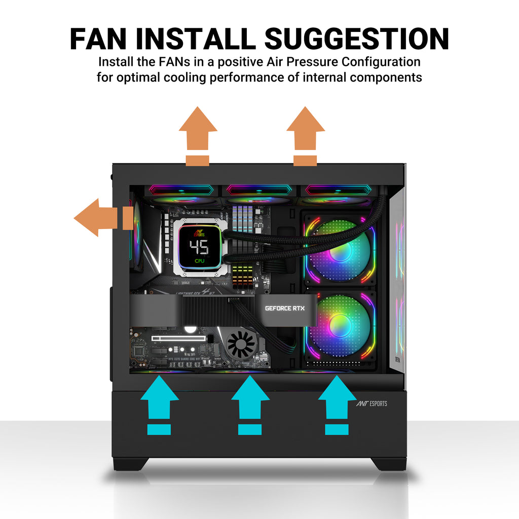 ANT ESPORTS CABINET BLACK - CRYSTAL Z3