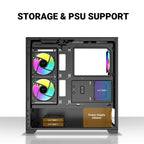 Ant Esports Chassis CRYSTAL Z3 Black ( Chassis Witout Power Supply )