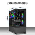 ANT ESPORTS CABINET BLACK - CRYSTAL Z3