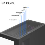 Ant Esports Chassis CRYSTAL Z3 Black ( Chassis Witout Power Supply )