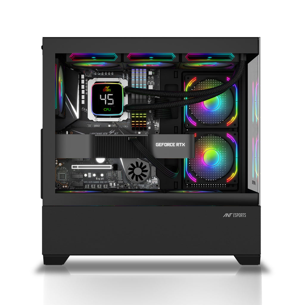 Ant Esports Chassis CRYSTAL Z3 Black ( Chassis Witout Power Supply )