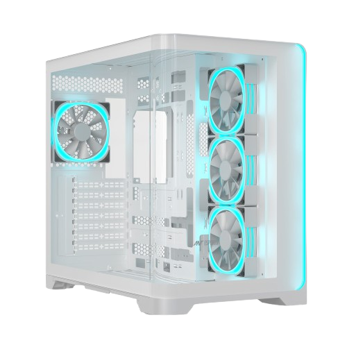 Ant Esports Chassis Crystal ARC - White ( Chassis Without Power Supply )