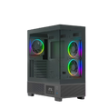 Ant Esports Chassis Crystal X3 LCD - Black ( Chassis Without Power Supply )