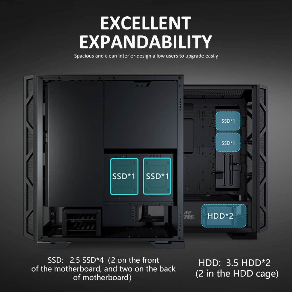 Ant Esports Chassis DYNAMIC GT ( Chassis Without Power Supply )