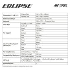 Ant Esports Chassis Eclipse - White Black ( Chassis Without Power Supply )
