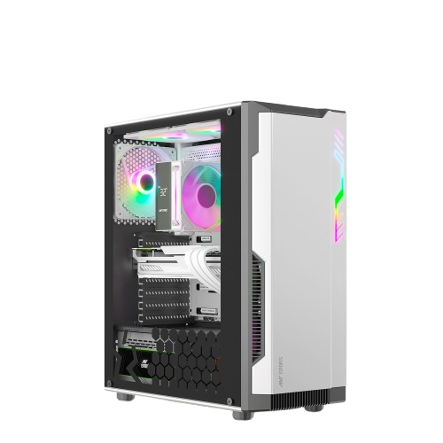 Ant Esports Chassis Eclipse - White Black ( Chassis Without Power Supply )