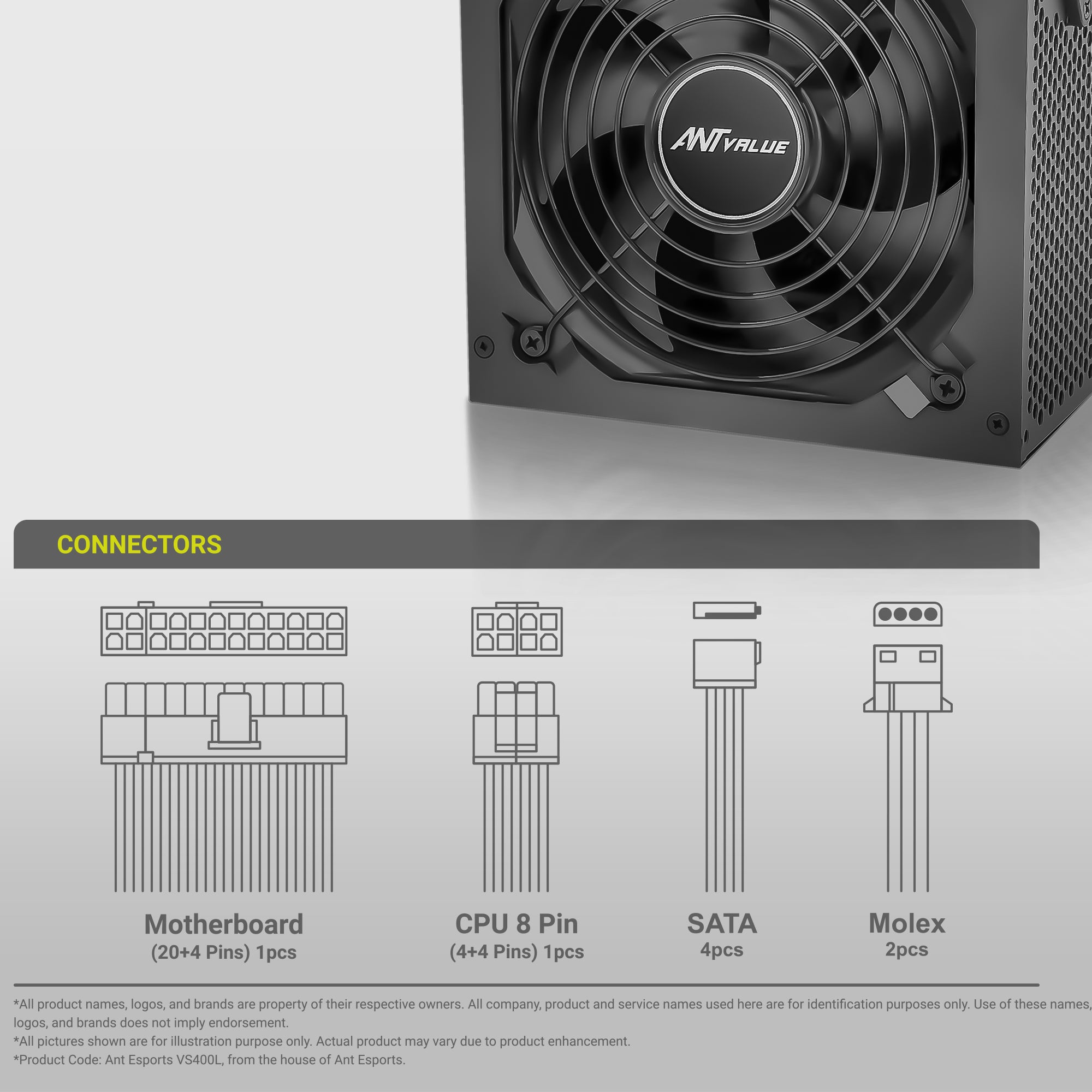 Ant Value Eco Series Power Supply ECO400 (R-41258563)