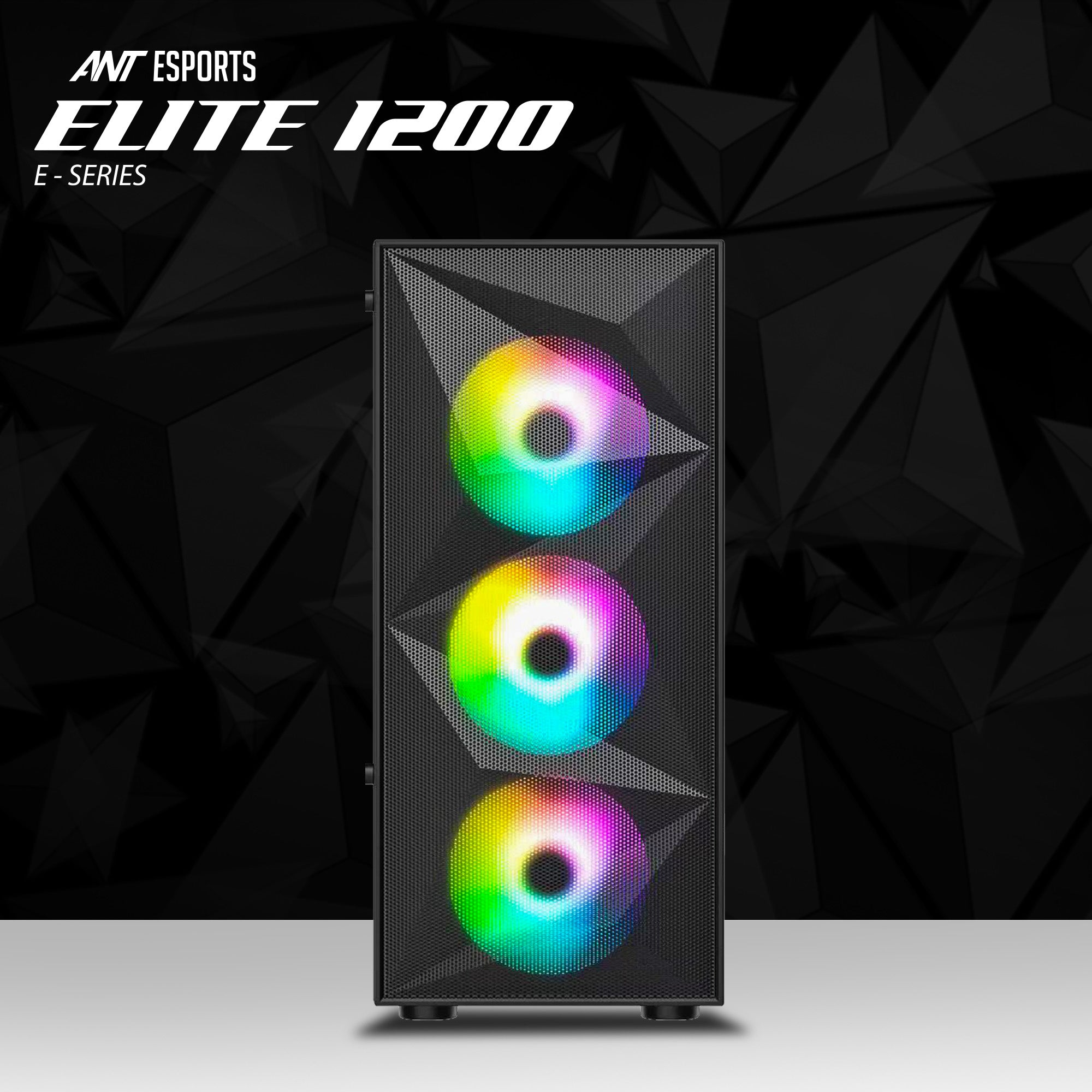 Ant Esports Chassis Elite 1200 Black ( Chassis Without PSU )