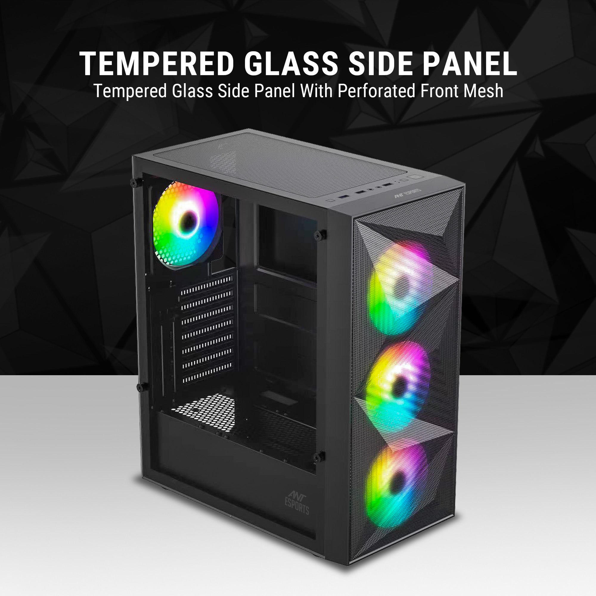 Ant Esports Chassis Elite 1200 Black ( Chassis Without PSU )