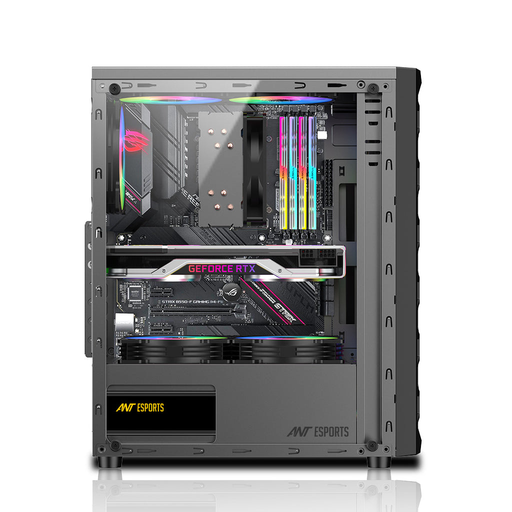 Ant Esports Chassis Elite 1120 Black ( Chassis Without Power Supply )