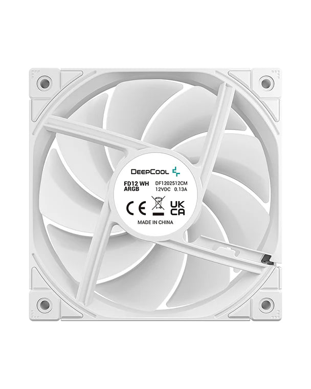 DeepCool FD12 ARGB WH 120mm 3-in-1 PWM Case Fan Kit (White)