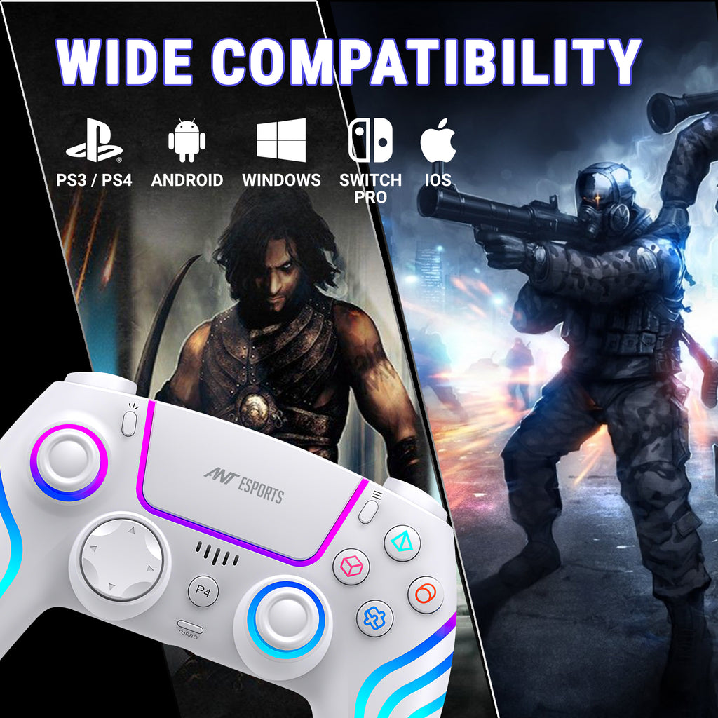 ANT ESPORTS - WIRELESS GAMEPAD WHITE - GP400