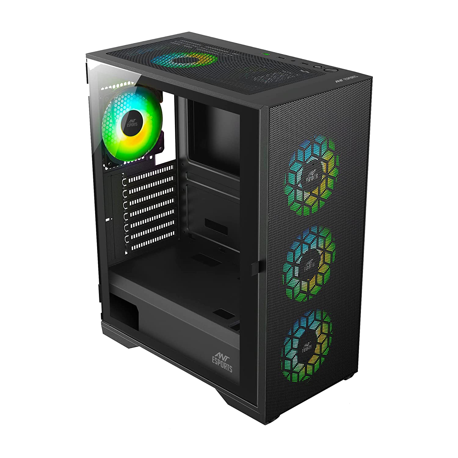 Ant Esports Chassis ICE-110 With ARGB FAN (Chassis Without Power Supply ) NEW