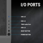 Ant Esports Chassis ICE 270M 6F with Mesh Front Panel & 6 Fans - Black ( Chassis Without Power Supply)