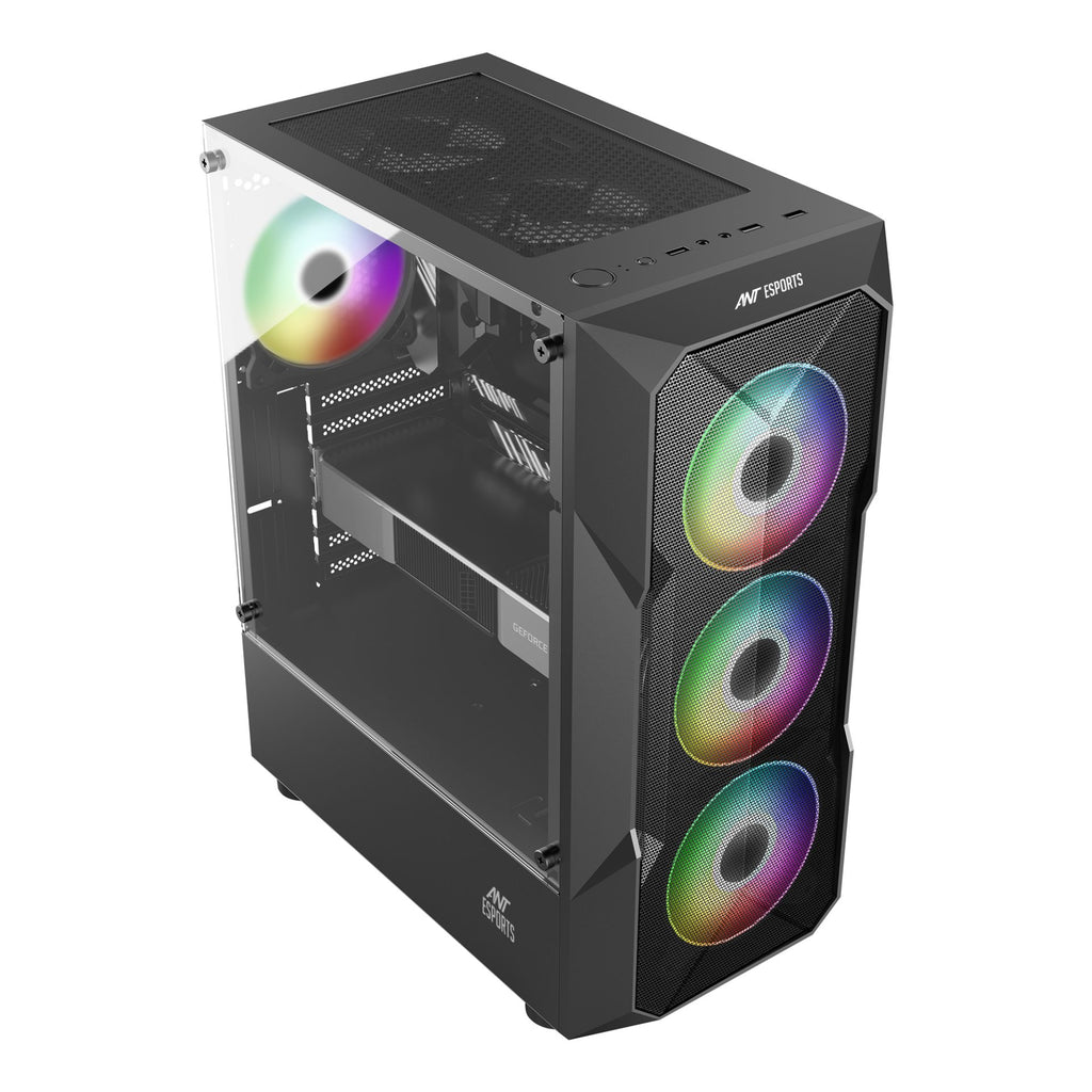 Ant Esports Chassis ICE-300 MESH Black ( Chassis Without Power Supply )