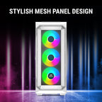 Ant Esports Chassis ICE-410TG White ( Without Power Supply )