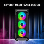 Ant Esports Chassis ICE-410TG Black ( Without Power Supply )