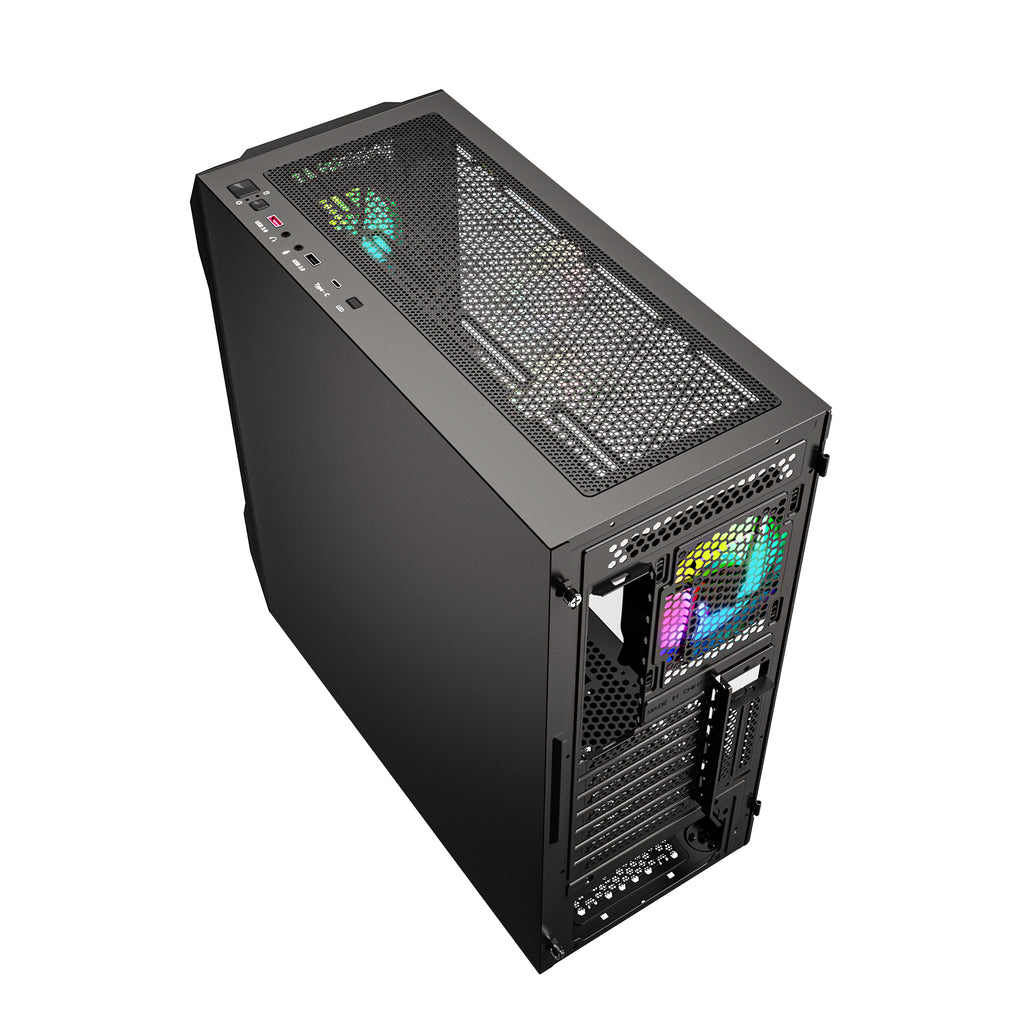 Ant Esports Chassis ICE-410TG Black ( Without Power Supply )
