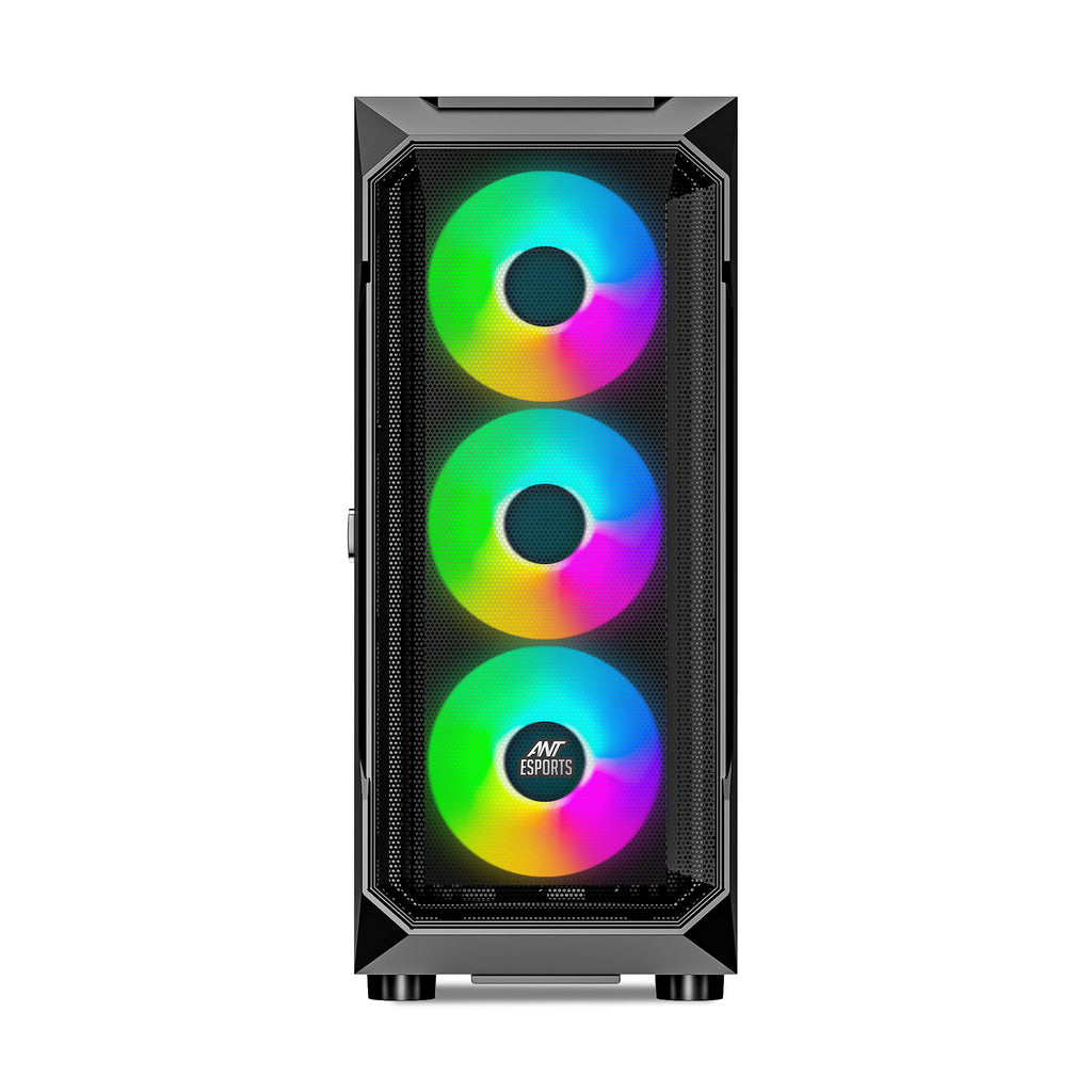 Ant Esports Chassis ICE-410TG Black ( Without Power Supply )
