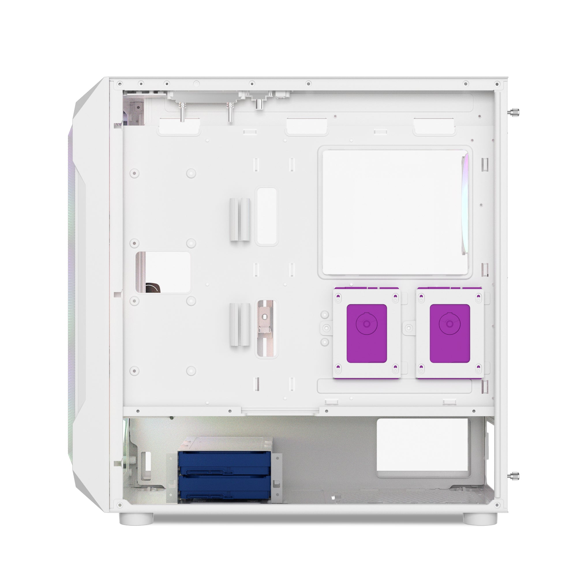 Ant Esports Chassis ICE-410TG White ( Without Power Supply )