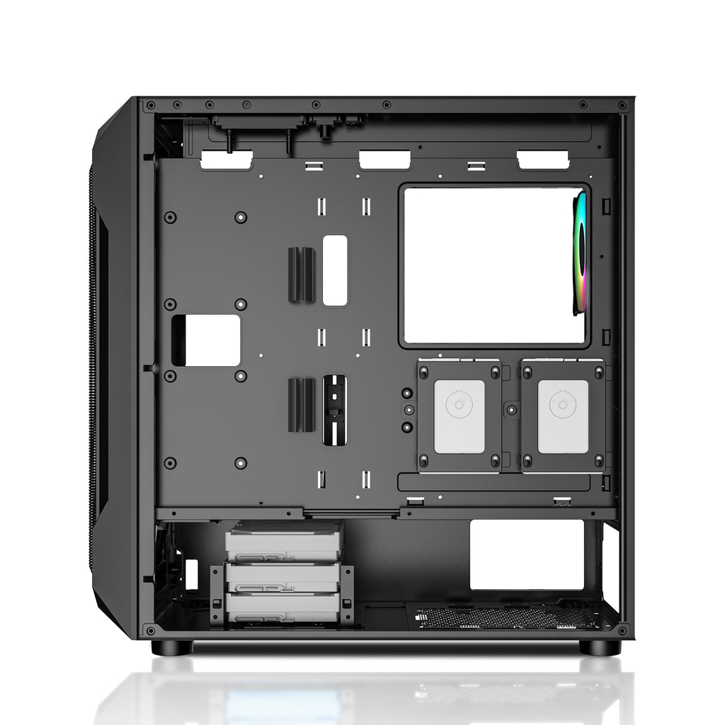 Ant Esports Chassis ICE-410TG Black ( Without Power Supply )