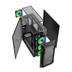 Ant Esports Chassis ICE-410TG Black ( Without Power Supply )
