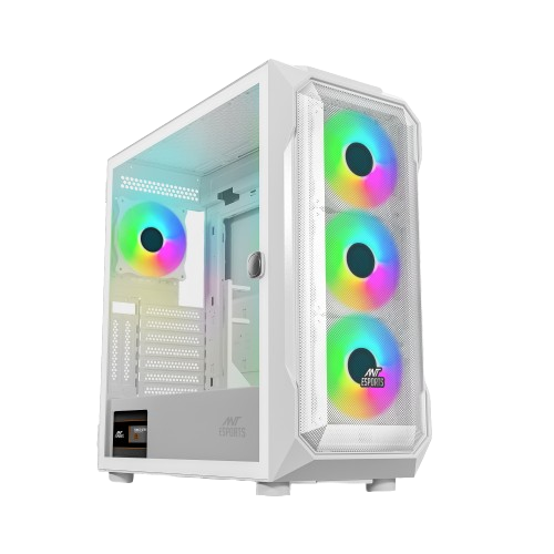 Ant Esports Chassis ICE-410TG White ( Without Power Supply )