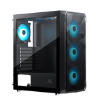 Ant Esports Chassis ICE-112 BLACK With ARGB FAN ( Chassis Without Power Supply ) NEW