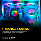 ANT ESPORTS Ice 360 ARGB 360mm CPU Liquid Cooler ( White )