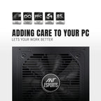 ANT ESPORTS 80+ BRONZE 850WATTS SMPS BLACK - RX850