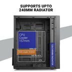 Ant Esports Chassis - Si25 (without Power Supply) Black