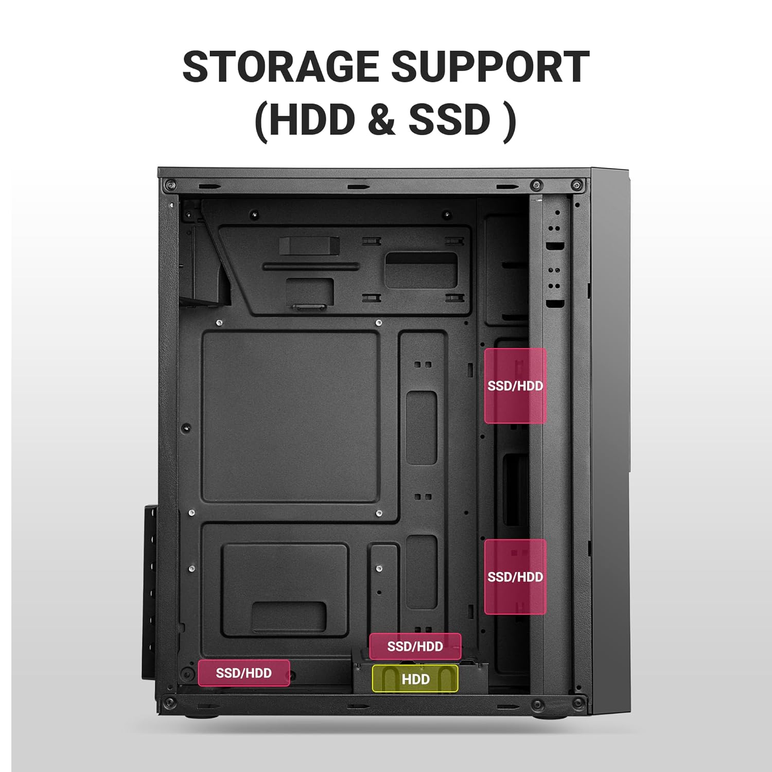 Ant Esports Chassis - Si25 (without Power Supply) Black