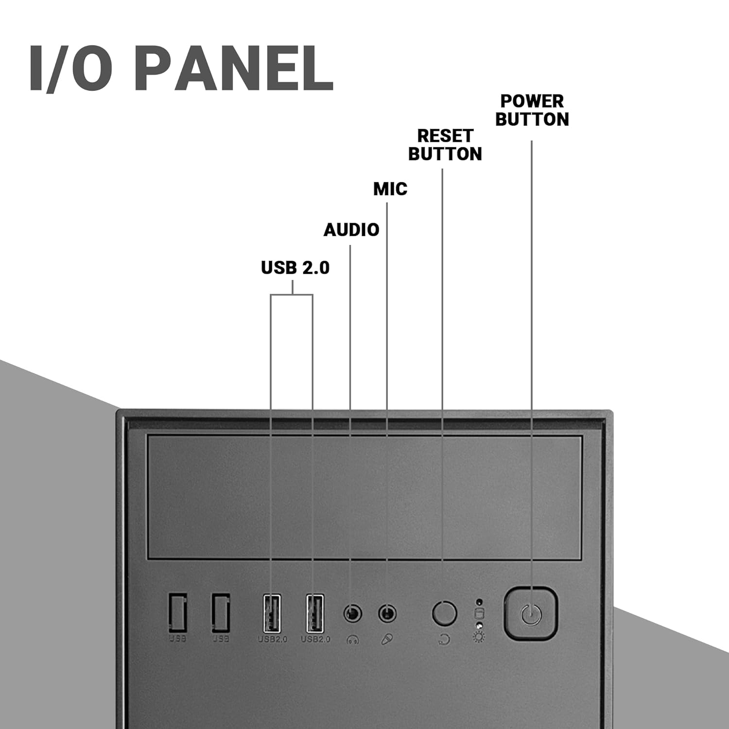 Ant Esports Chassis - Si25 (without Power Supply) Black