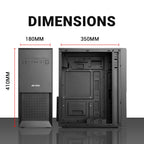 Ant Esports Chassis - Si25 (without Power Supply) Black