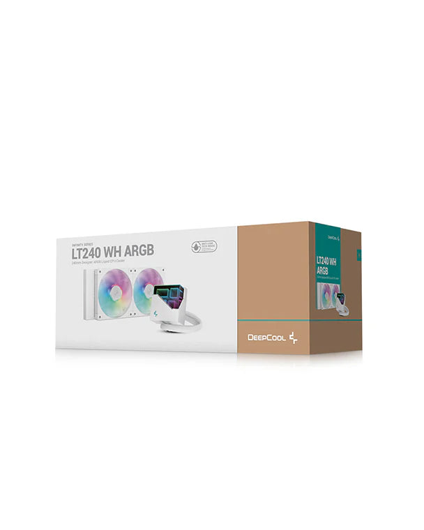 DeepCool LT240 WH ARGB 240mm Liquid CPU Cooler (White)