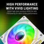 Ant Esports Sciflow 120mm ARGB White Case Fan