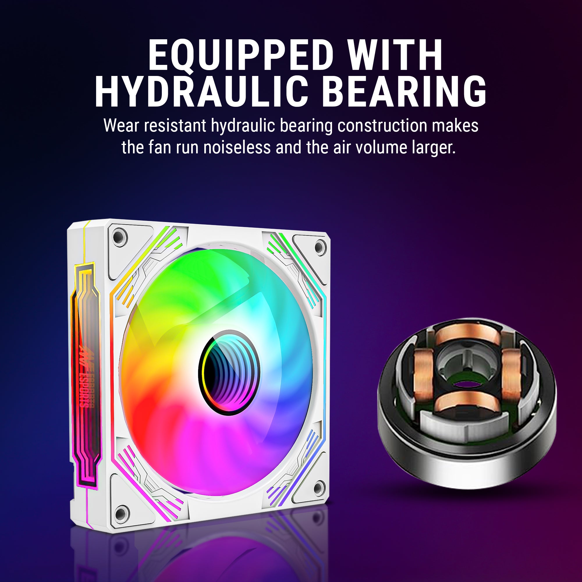 Ant Esports Sciflow 3x120mm ARGB White Case Fan Kit