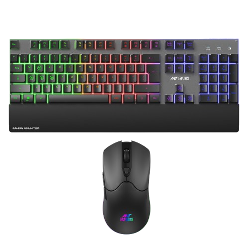 ANT ESPORTS - WIRELESS RGB GAMING COMBO BLACK - KM550PRO