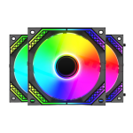 Ant Esports Infinity Flow 3x120mm ARGB Black Case Fan Kit