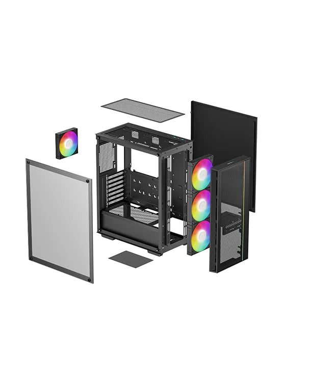 DeepCool MATREXX 55 MESH V4 C BLK ATX Airflow Case