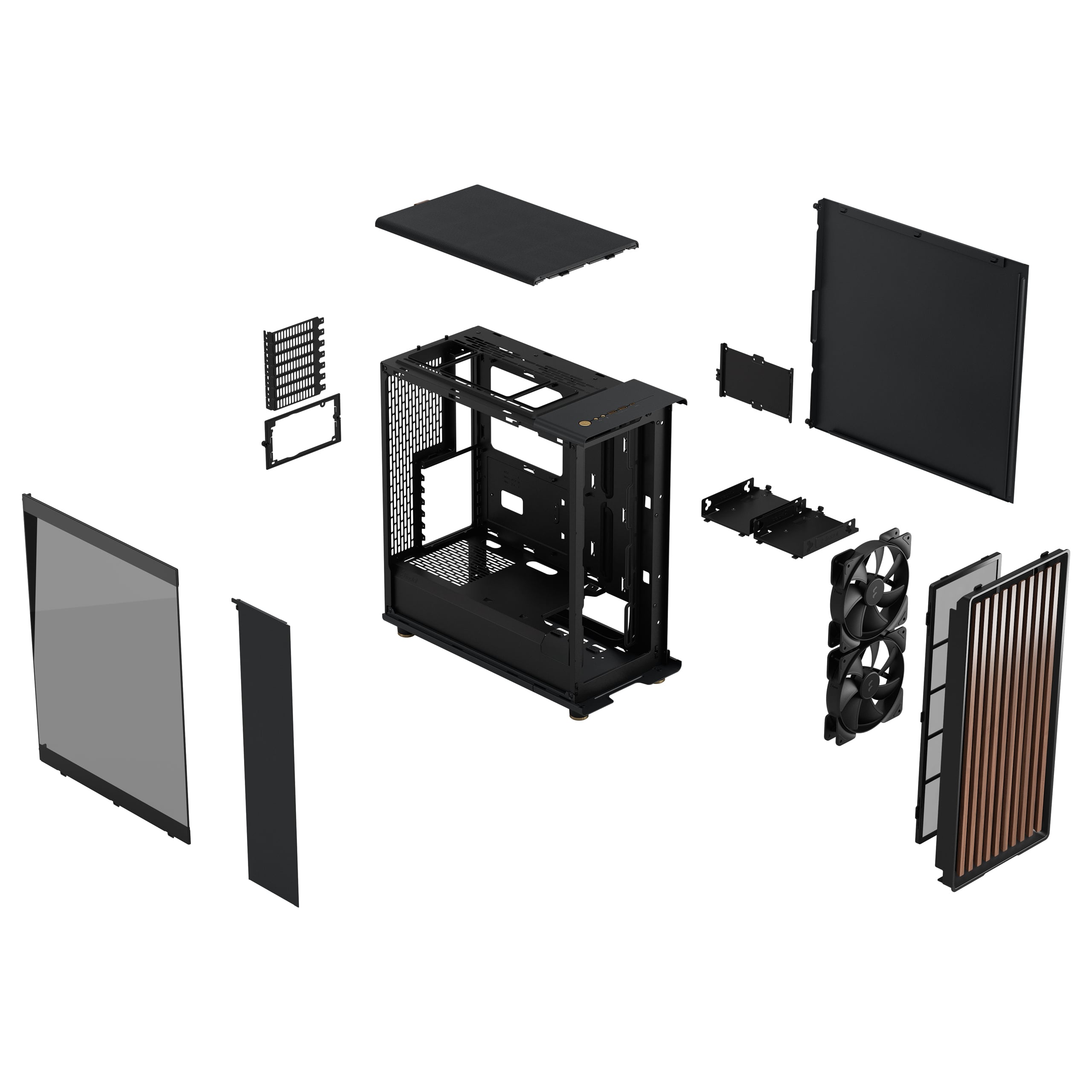 FRACTAL DESIGN North Charcoal Black TG Dark Tint