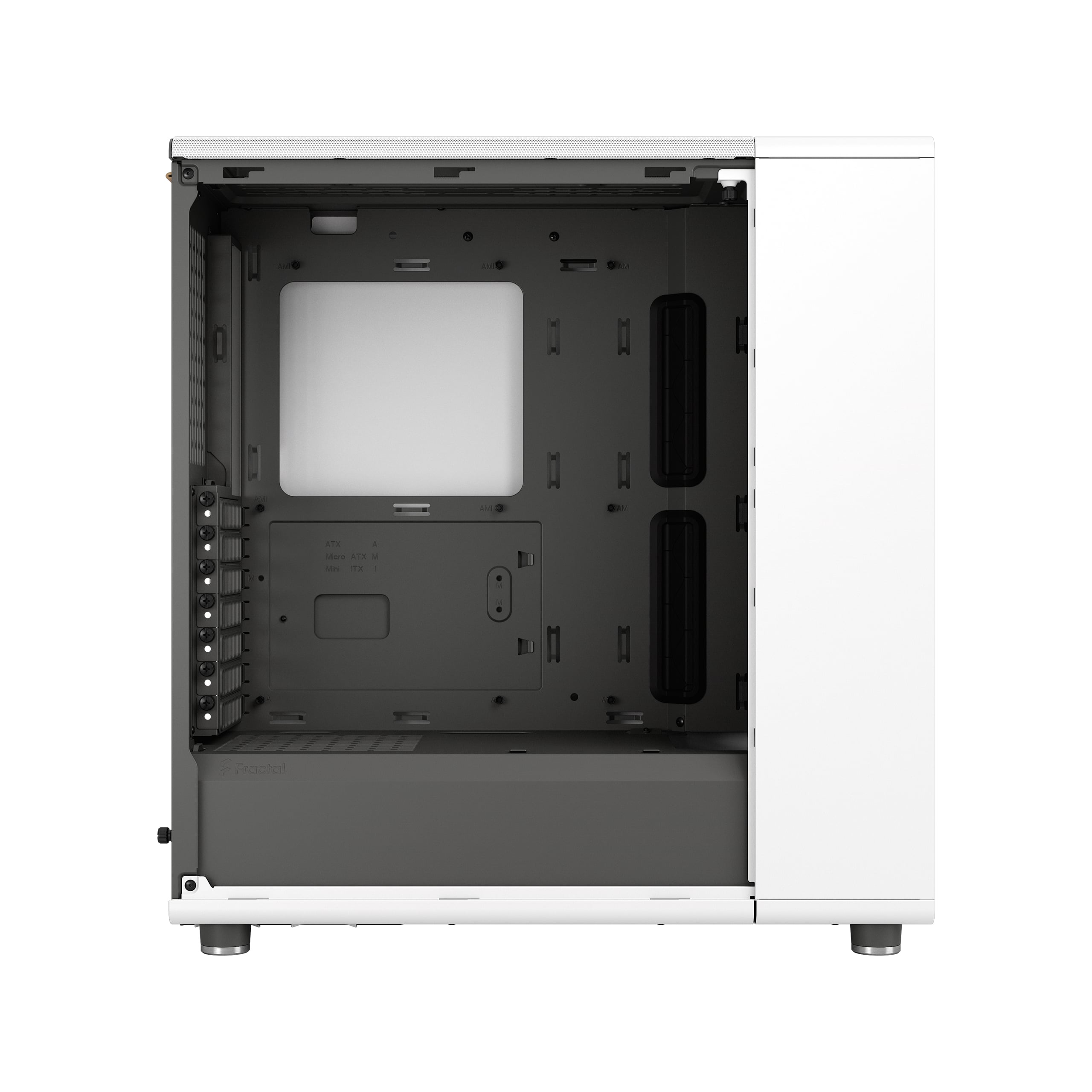 FRACTAL DESIGN North Chalk White TG Clear Tint
