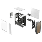 FRACTAL DESIGN North Chalk White TG Clear Tint